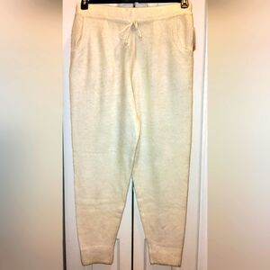 Vylette Cream Plus Size Knit Sweater Joggers Pants w/Pockets! NWT